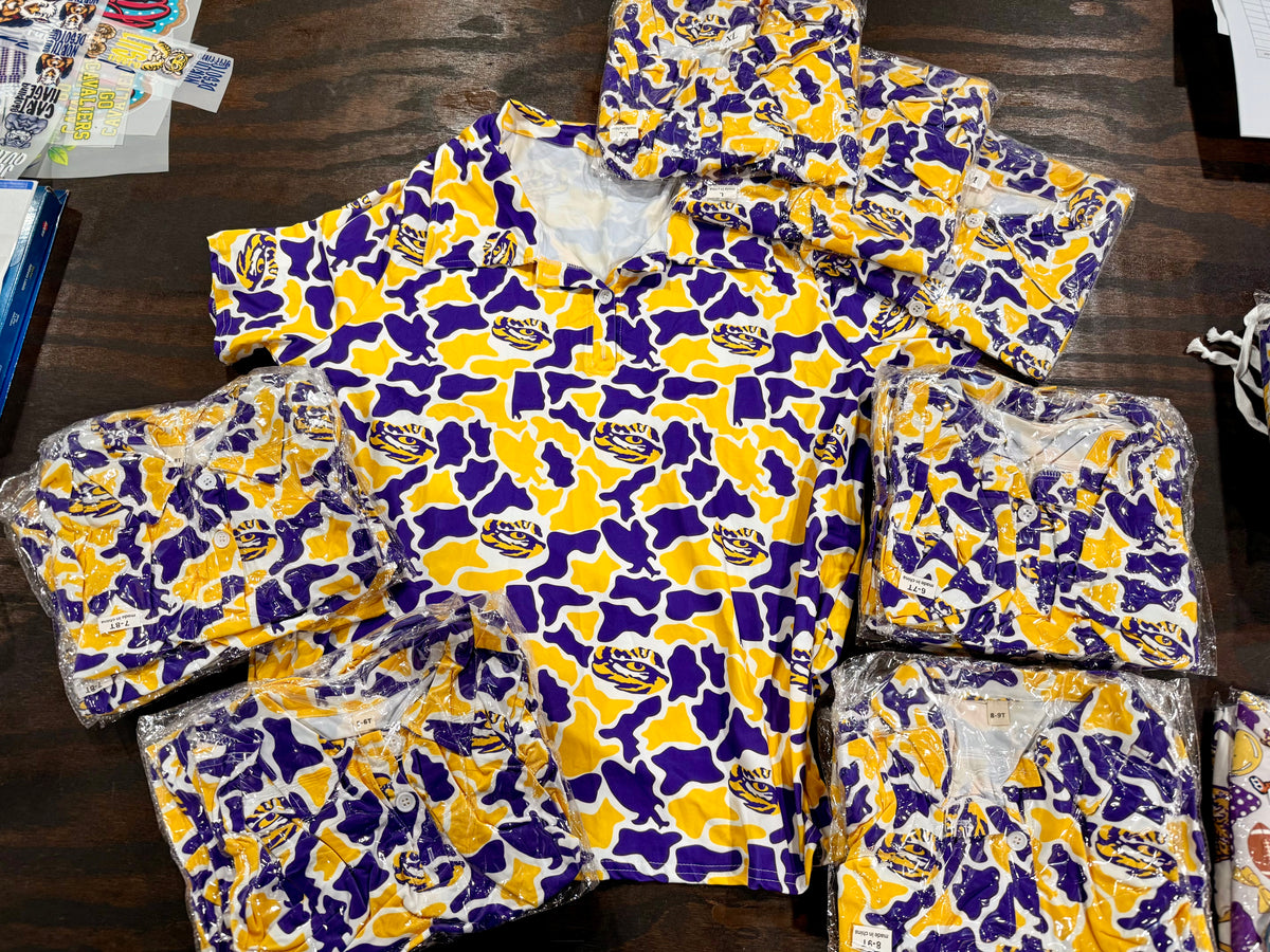 Tigers-Camo Polo-Ready for Pickup/RTS