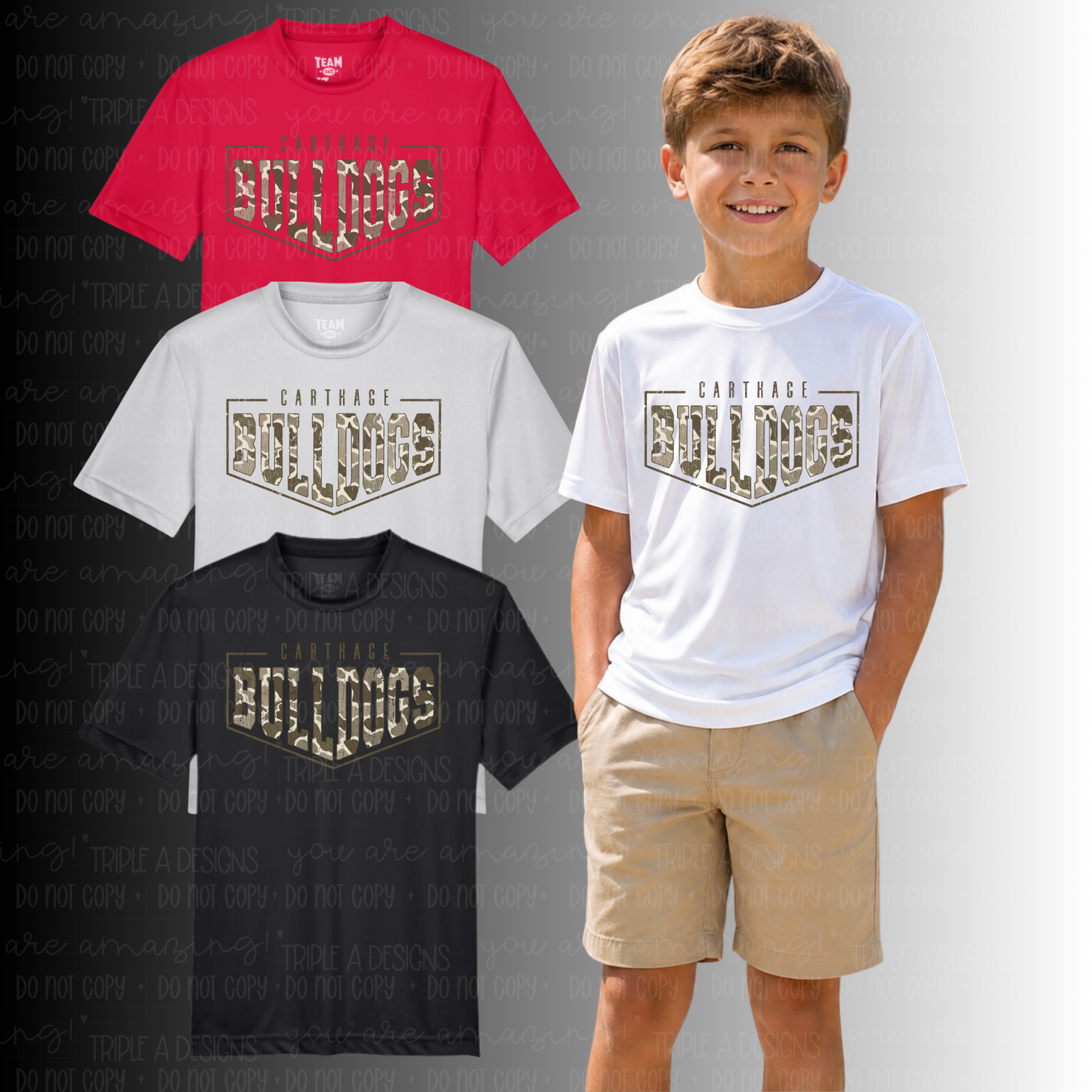 Carthage Bulldogs Camo