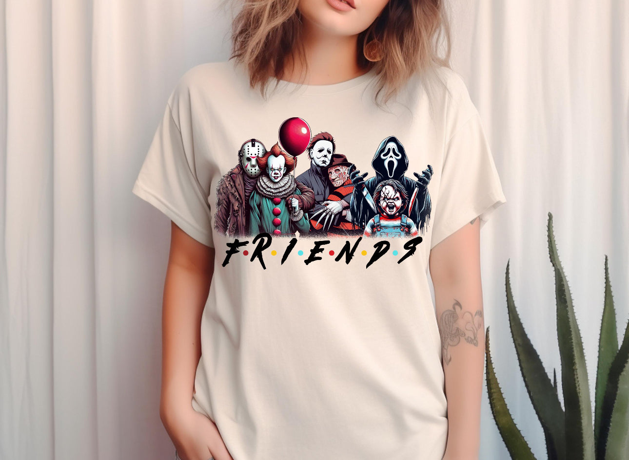 Killer Horror Friends Halloween - Short Sleeve Tee, Long Sleeve Tee, Sweatshirt