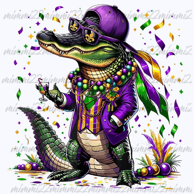 Mardi Gras Design 027 - DTF Transfer