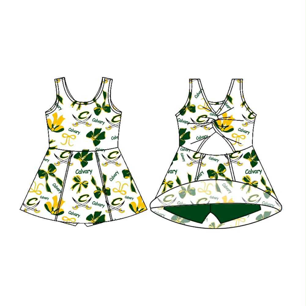 **PREORDER** (CLOSES SEPTEMBER 4TH, TURNAROUND APPROXIMATELY 6-8 WEEKS)Custom Yoga Dress-ND, Calvary, Central, Tigers, Joaquin, AC Steere, St Mark's