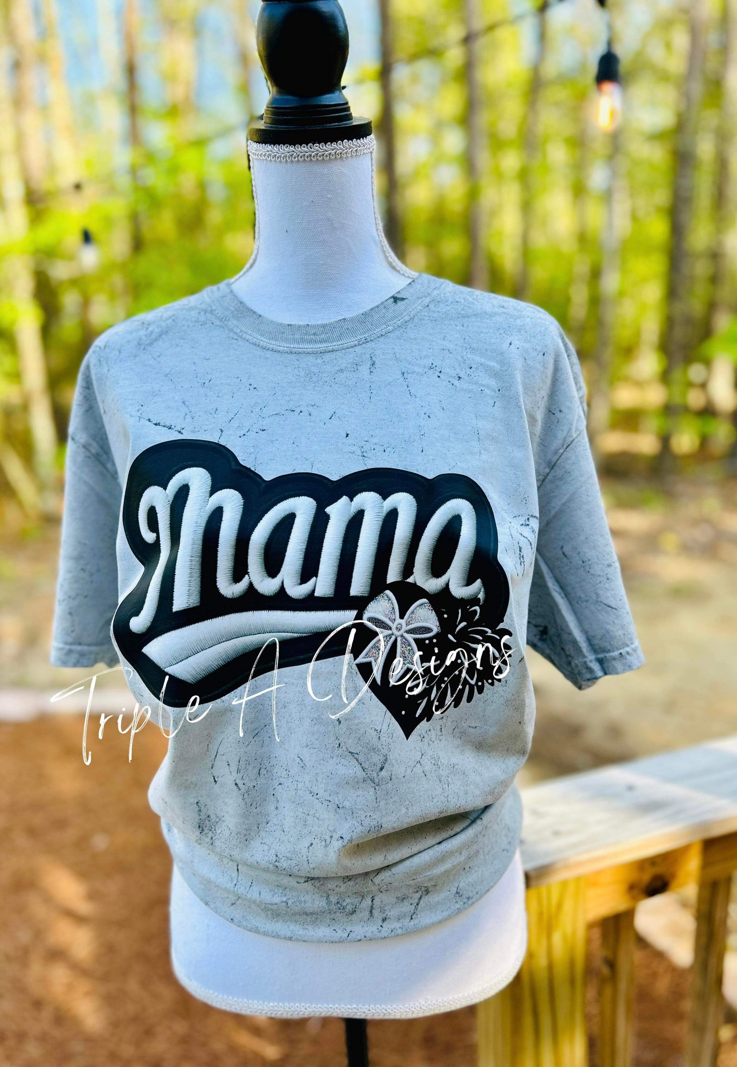 Sports Mama with Heart - Colorblast Comfort Colors Short Sleeve Tee