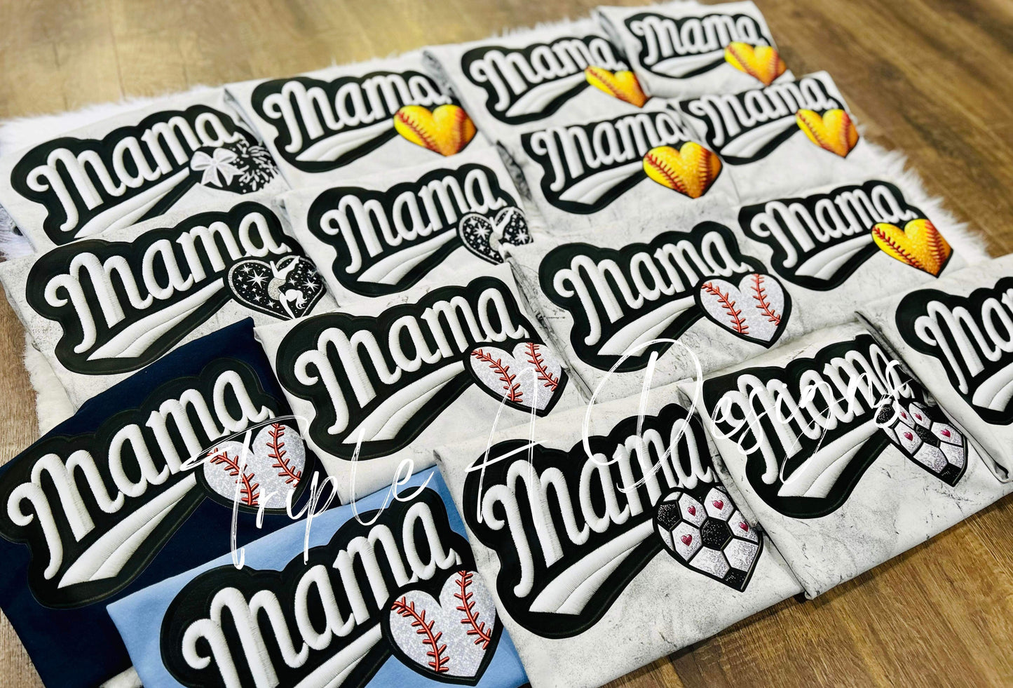 Sports Mama with Heart - Colorblast Comfort Colors Short Sleeve Tee