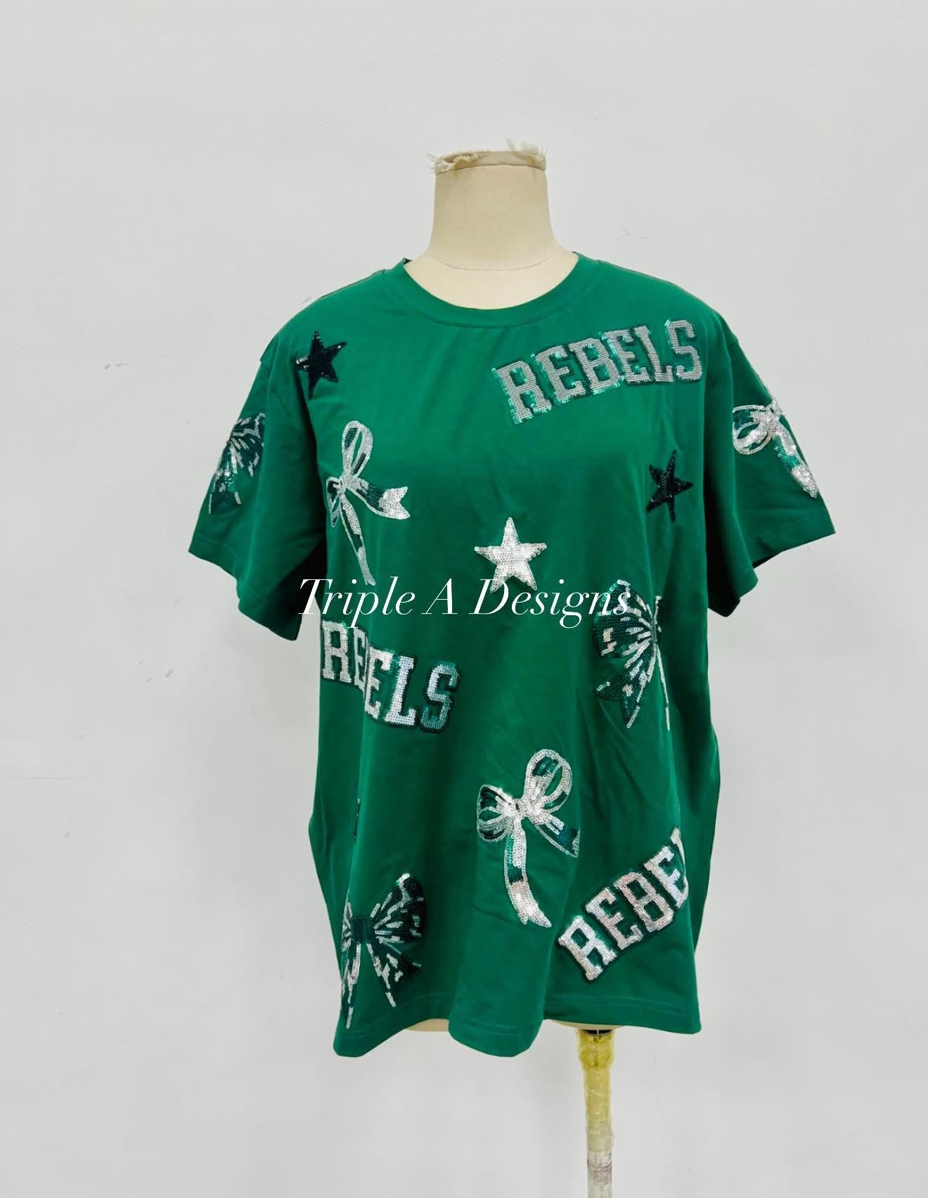 ✨PREORDER ENDS DEC 7th✨Rebels Bow Real Sequins Top- (Triple A Exclusive) TAT 6 Weeks