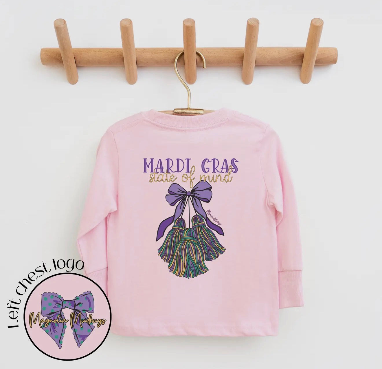 MARDI GRAS TASSELS (Kids only)Tee/Long Sleeve PREORDER ENDS Jan 7th ✨ETA Late January✨