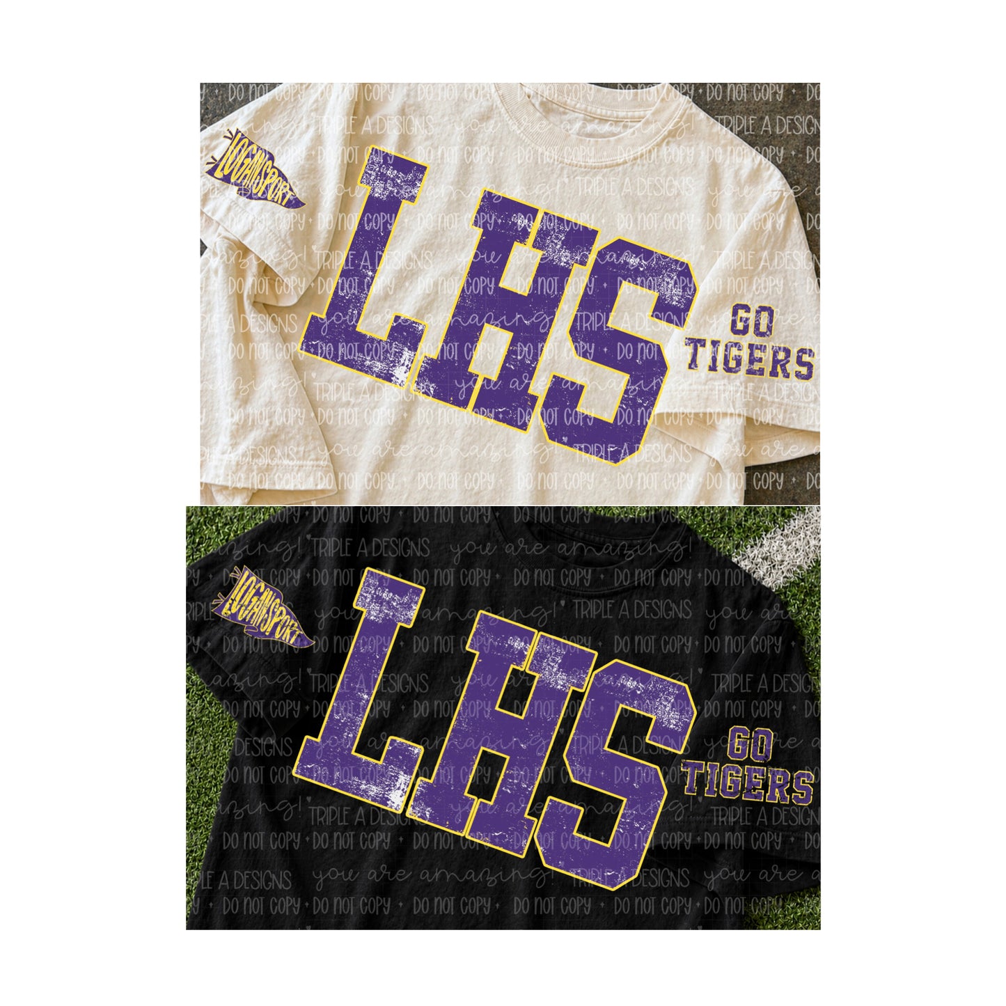 LHS/Go Tigers Short Sleeve Tee, Crop