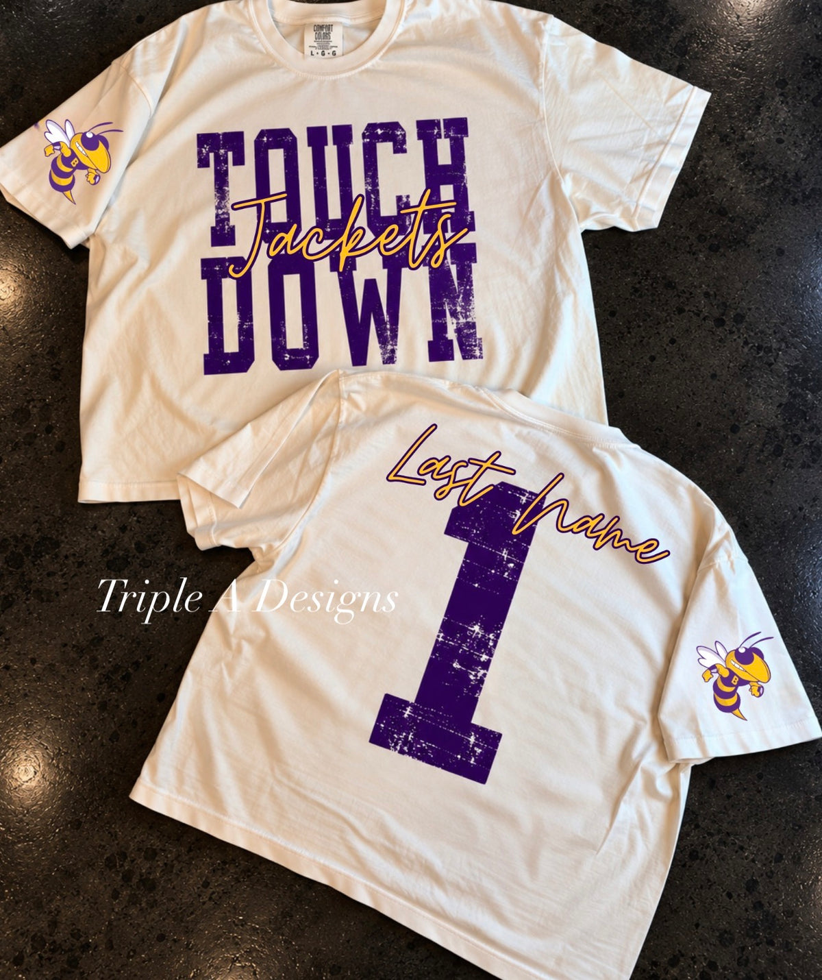 Custom Touchdown Jackets - Short Sleeve Tee, Crop