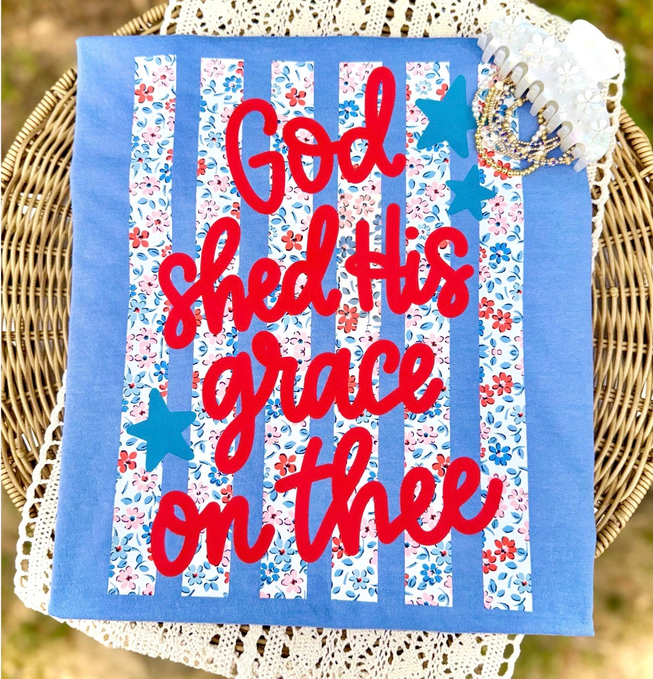 God Shed His Grace On Thee - Short Sleeve Tee, Crop, Tank