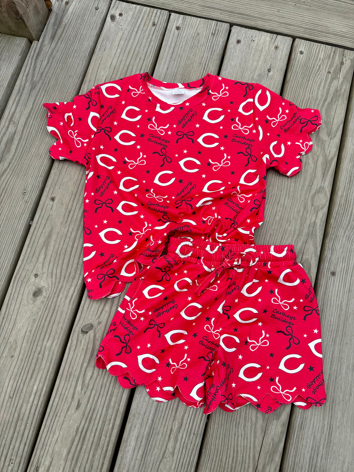 Carthage-Custom School Scalloped Set-Ready for Pickup/RTS