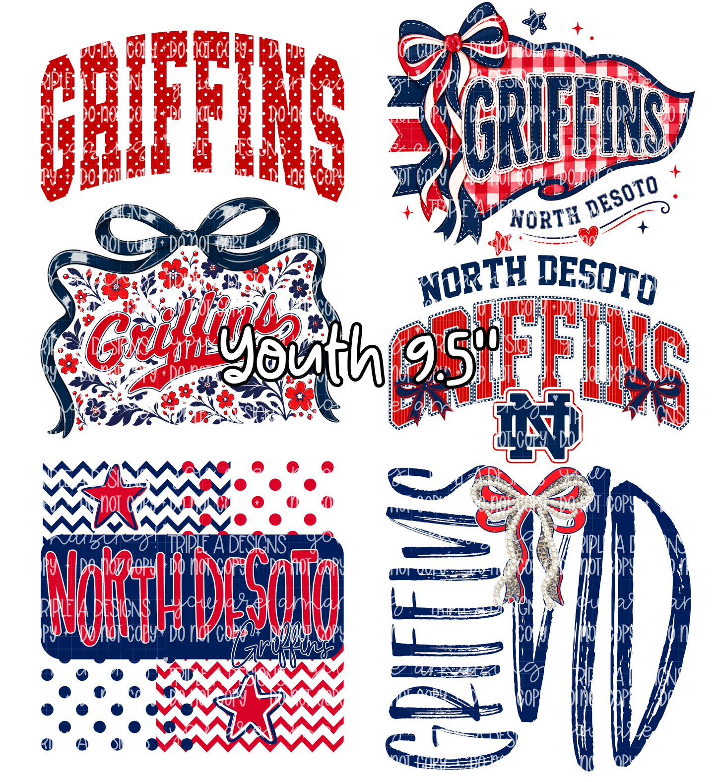 ND Girl Premade Gangsheet-9.5" Prints