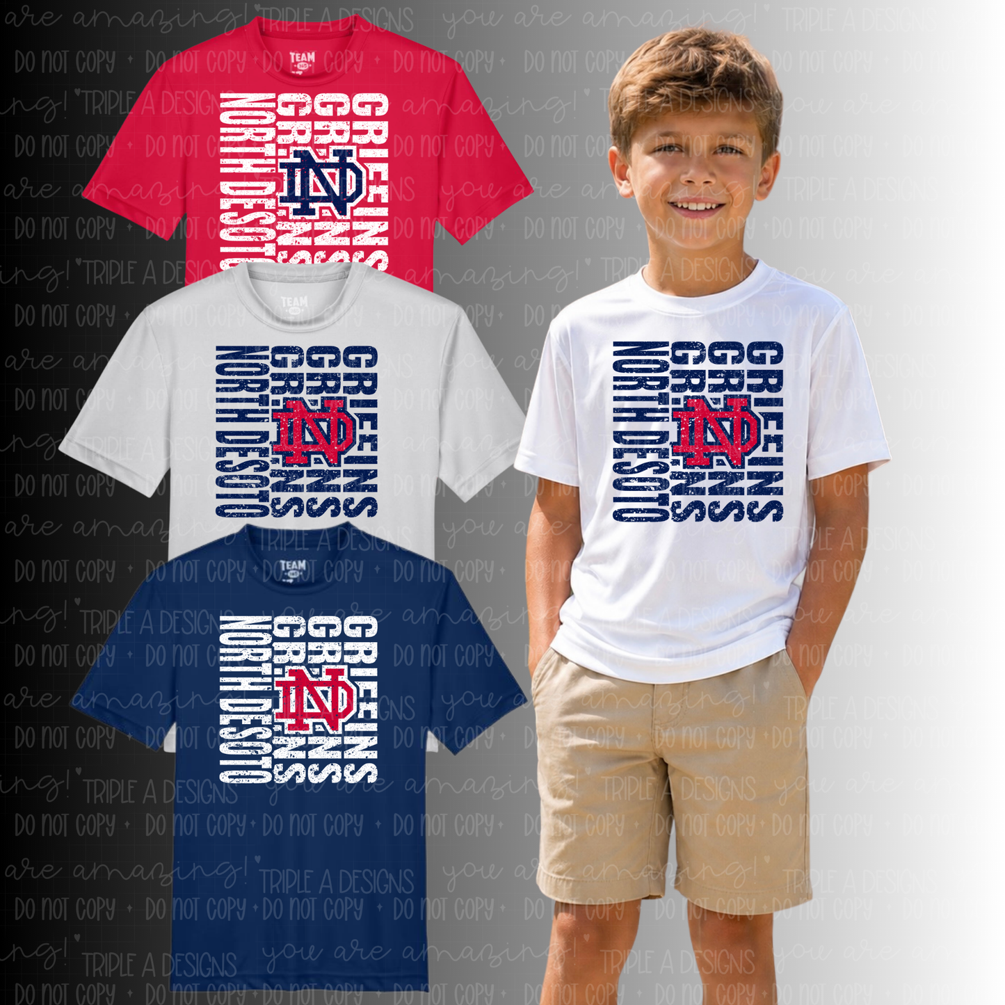 North Desoto Distressed Design w/ Logo