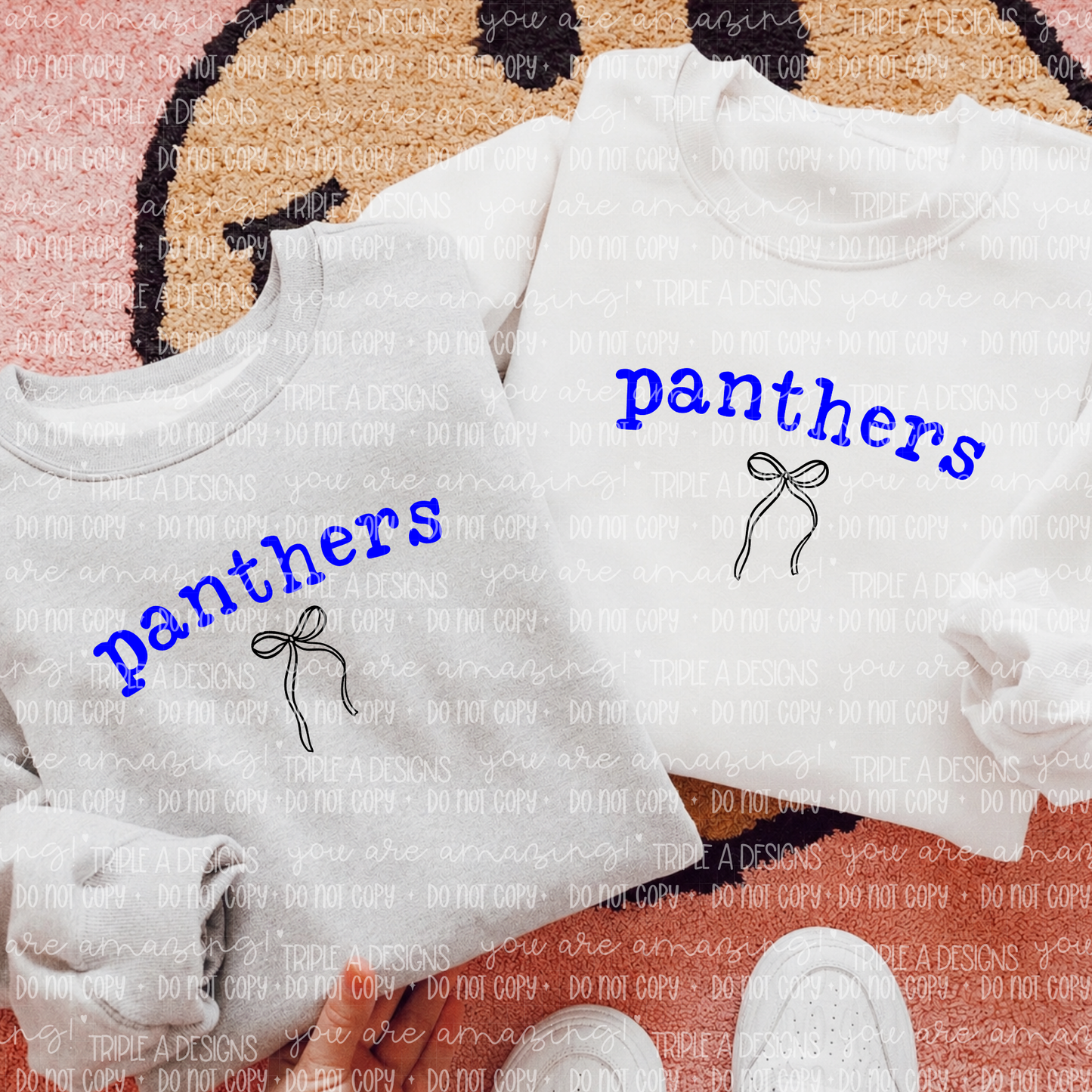 Panthers Coquette Design- Short Sleeve Tee, Long Sleeve Tee, Sweatshirt