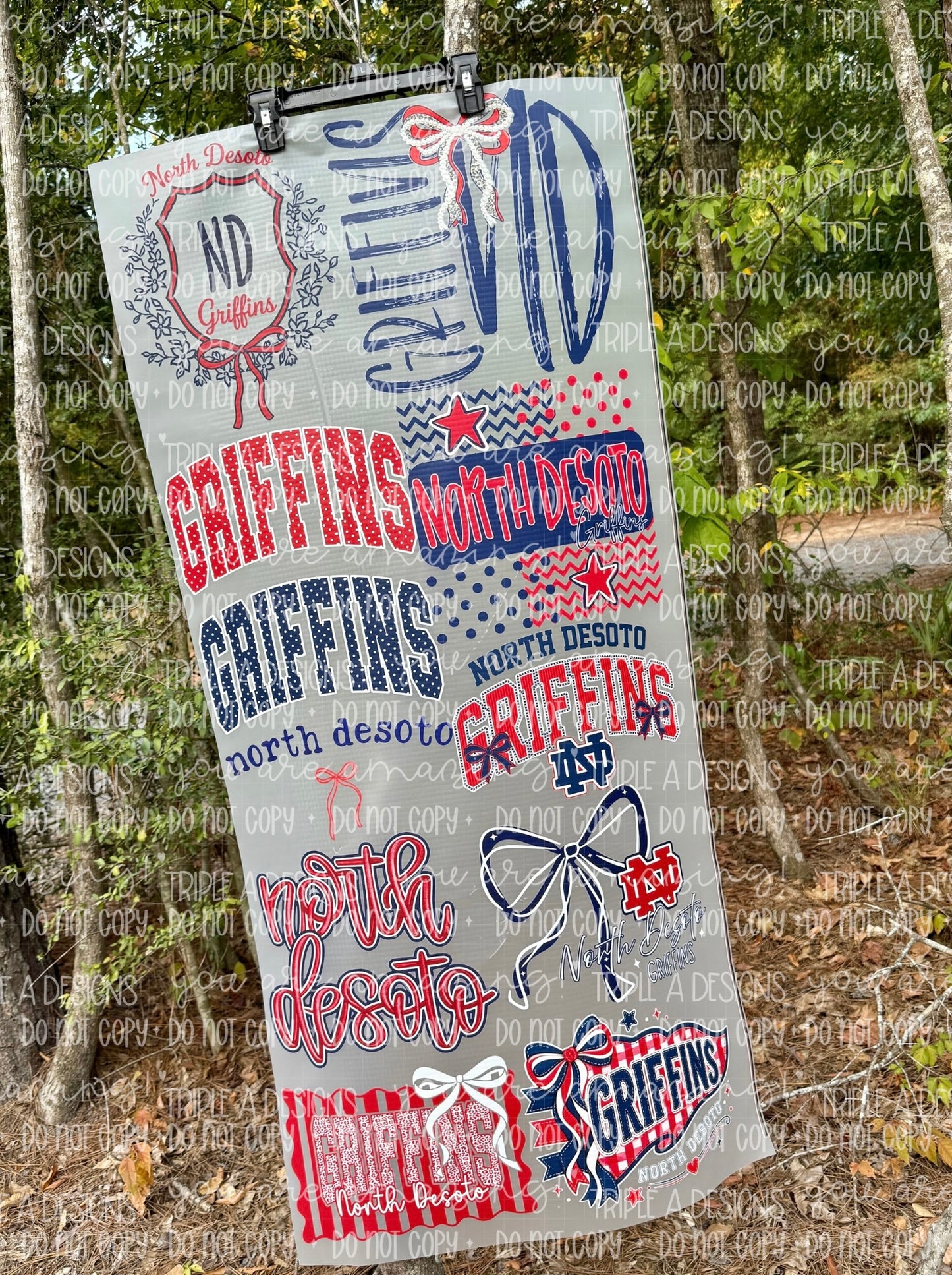 North Desoto Preppy Girly Premade Gangsheet