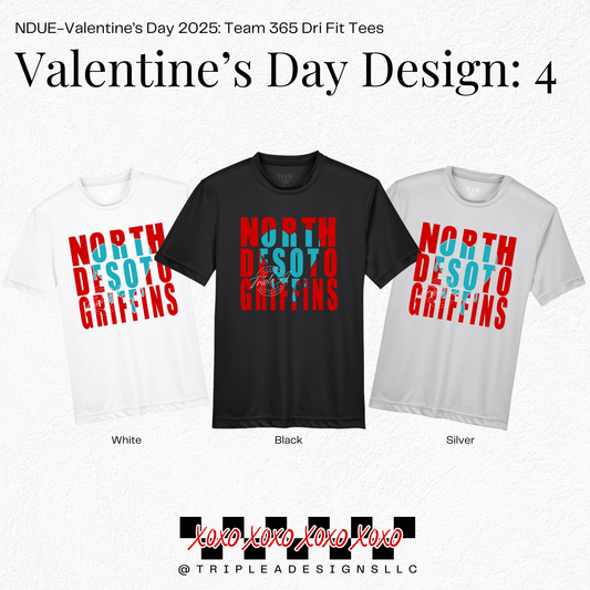 NDUE-Valentine's Day 2025: Design 4: Team 365 Dri Fit Tee