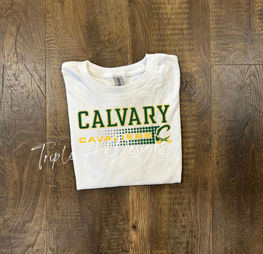 Calvary Cavaliers Design 024 -Short Sleeve Tee