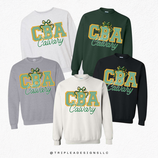 CBA Preppy Bow Design-Short Sleeve Tee, Long Sleeve Tee, Sweatshirt