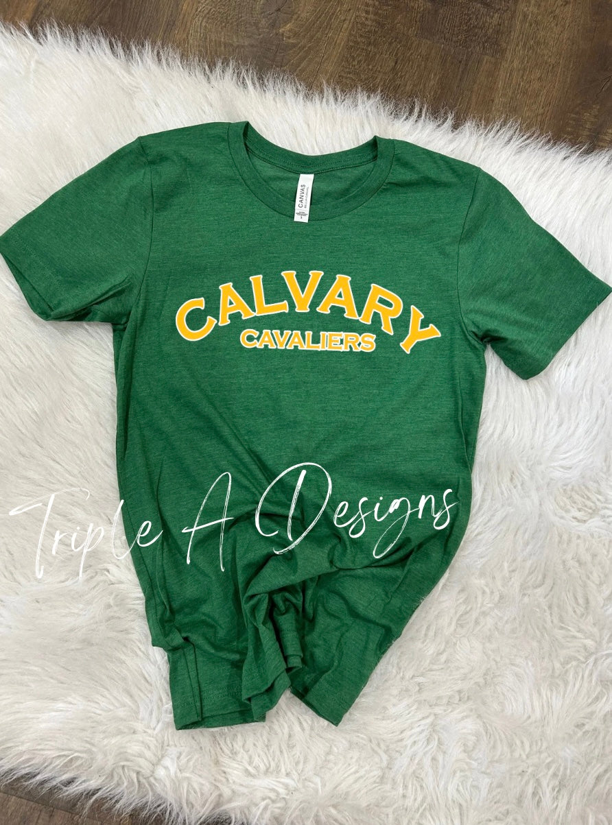 Calvary Cavaliers Design 025 -Short Sleeve Tee