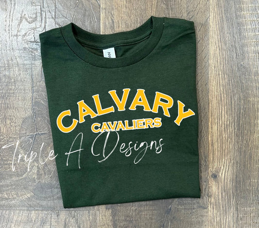 Calvary Cavaliers Design 025-Short Sleeve Tee, Long Sleeve Tee, Sweatshirt, Hoodie