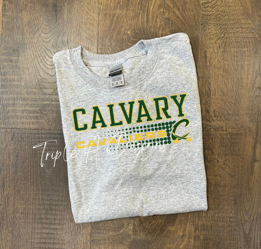 Calvary Cavaliers Design 024 -Short Sleeve Tee