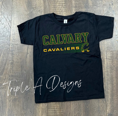 Calvary Cavaliers Design 024 -Short Sleeve Tee