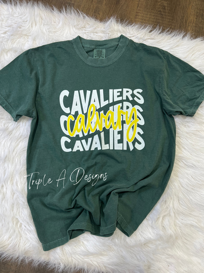 Calvary Cavaliers Design 031 -Comfort Colors Short Sleeve Tee