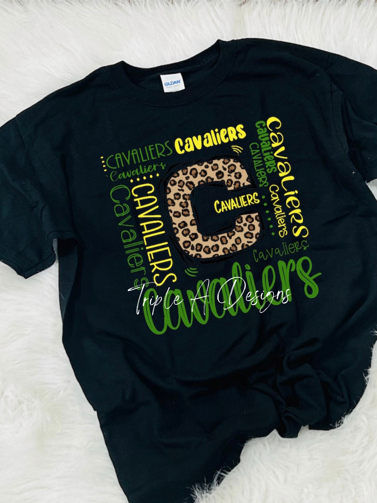 Calvary Cavaliers Design 014 -Short Sleeve Tee