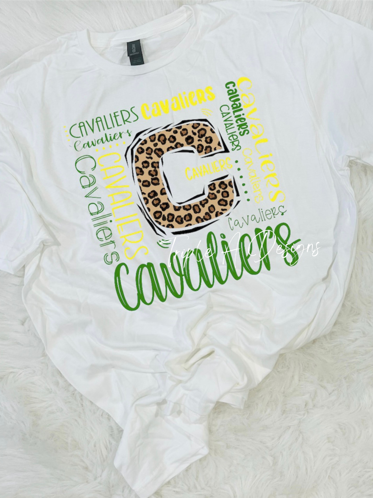 Calvary Cavaliers Design 014 -Short Sleeve Tee