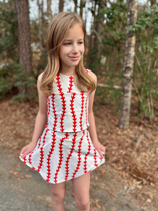 Girls Baseball Skort Set-Ready for Pickup/RTS