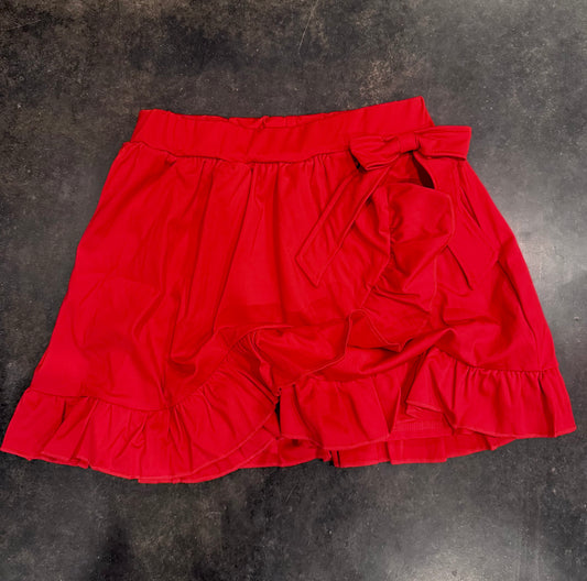 Girls Red Skort-Ready for Pickup/RTS