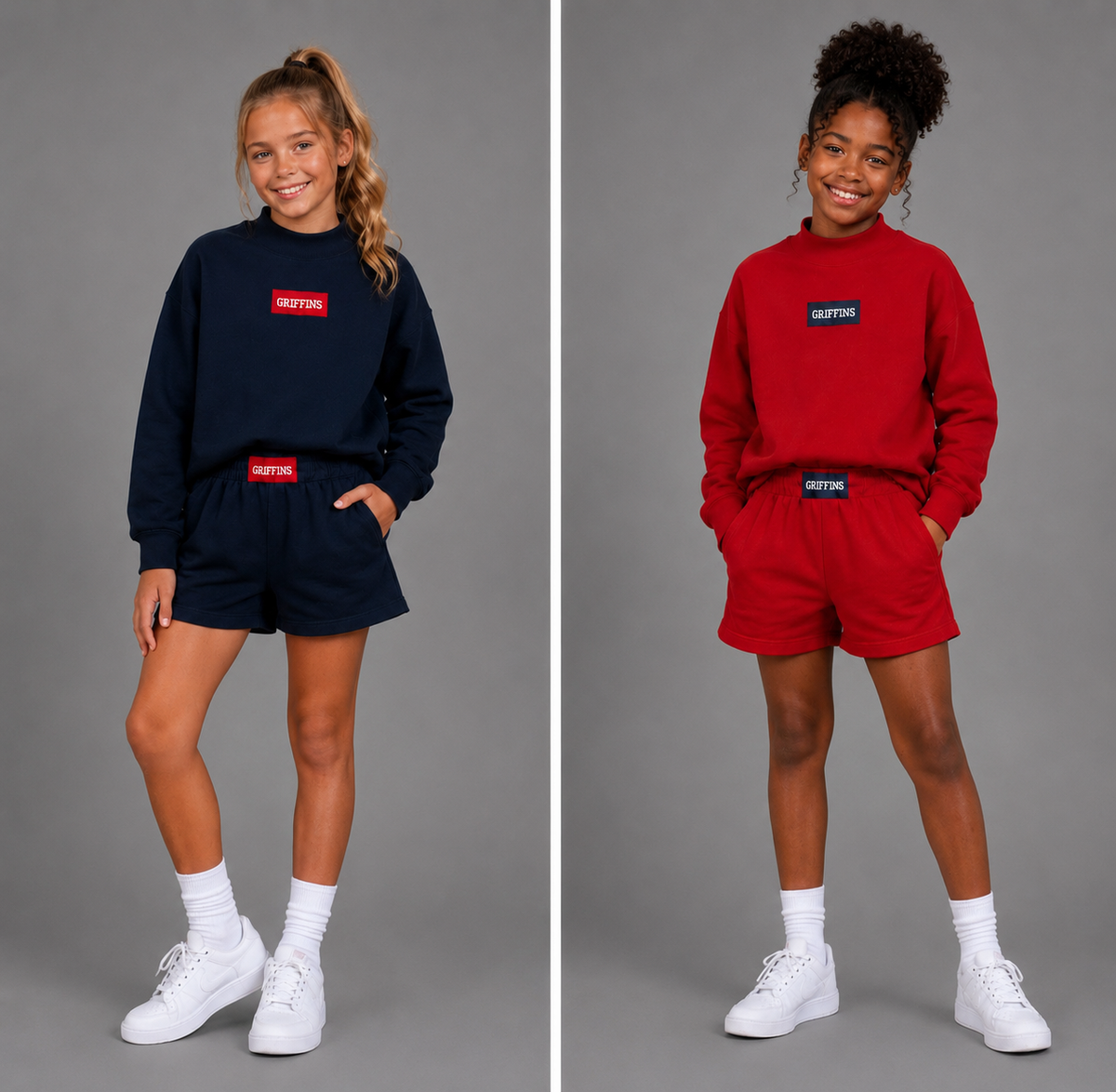 ND Girls Mockneck Short Set-Ready for Pickup/RTS
