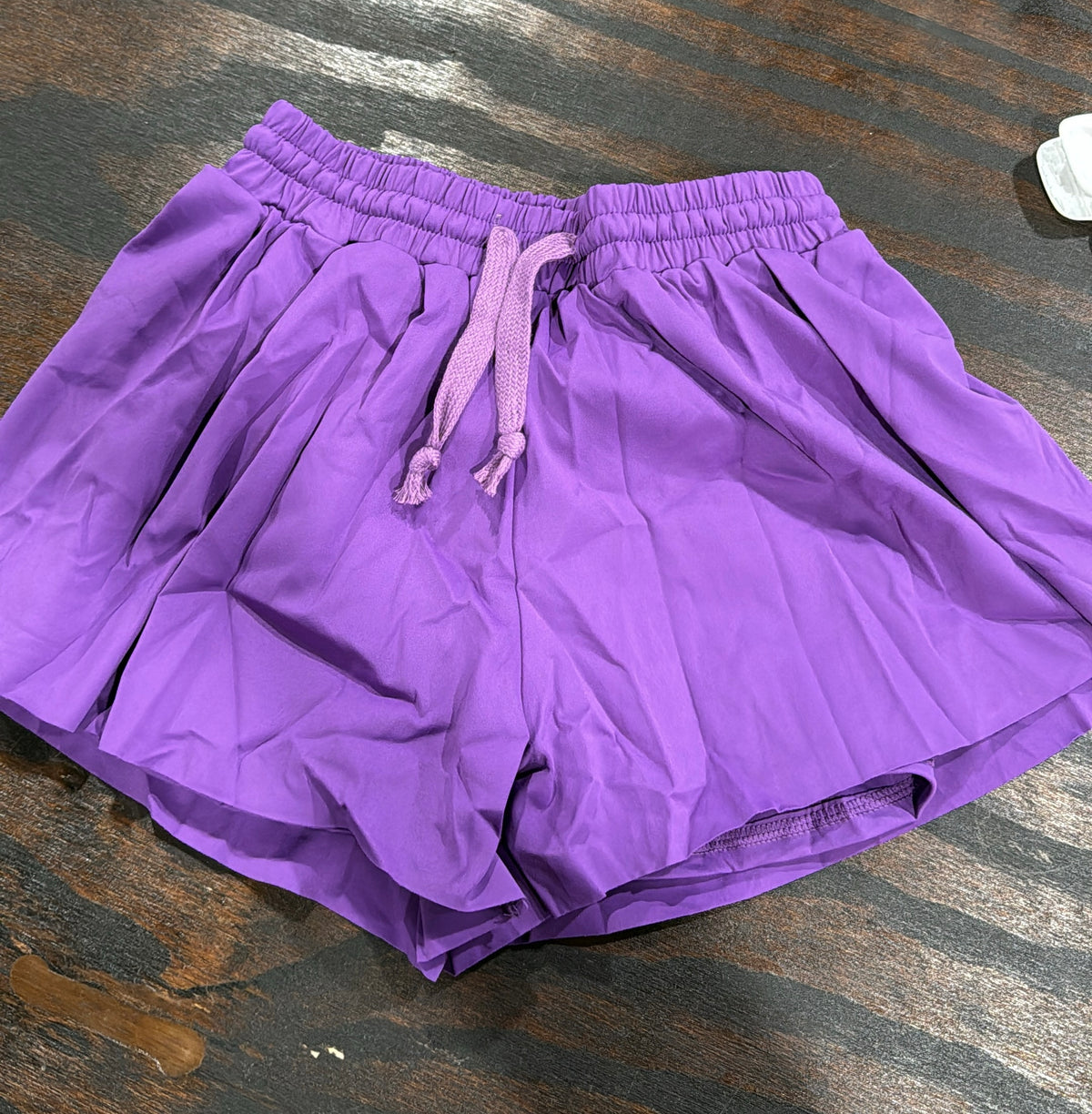 Girls Flowy Purple Butterfly Shorts-Ready for Pickup/RTS