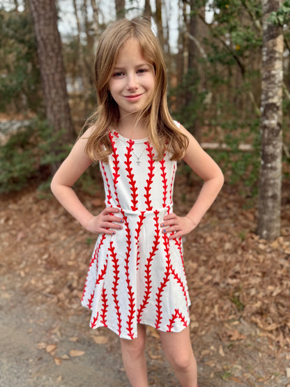 Girls Baseball Dress w/Built in Shorts-Ready for Pickup/RTS