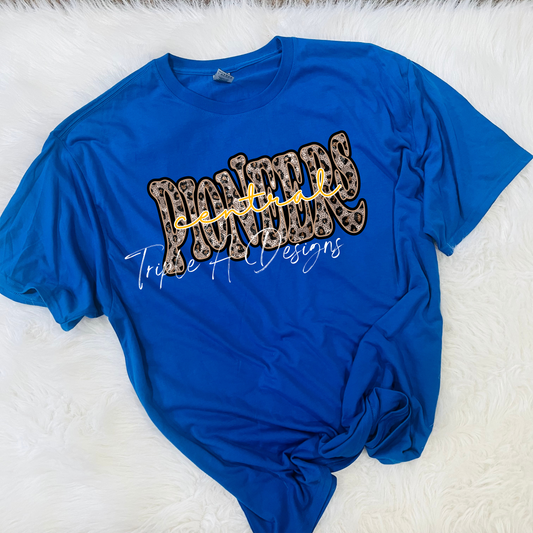 Faux Leopard Sequins "Pioneers" -Short Sleeve Tee