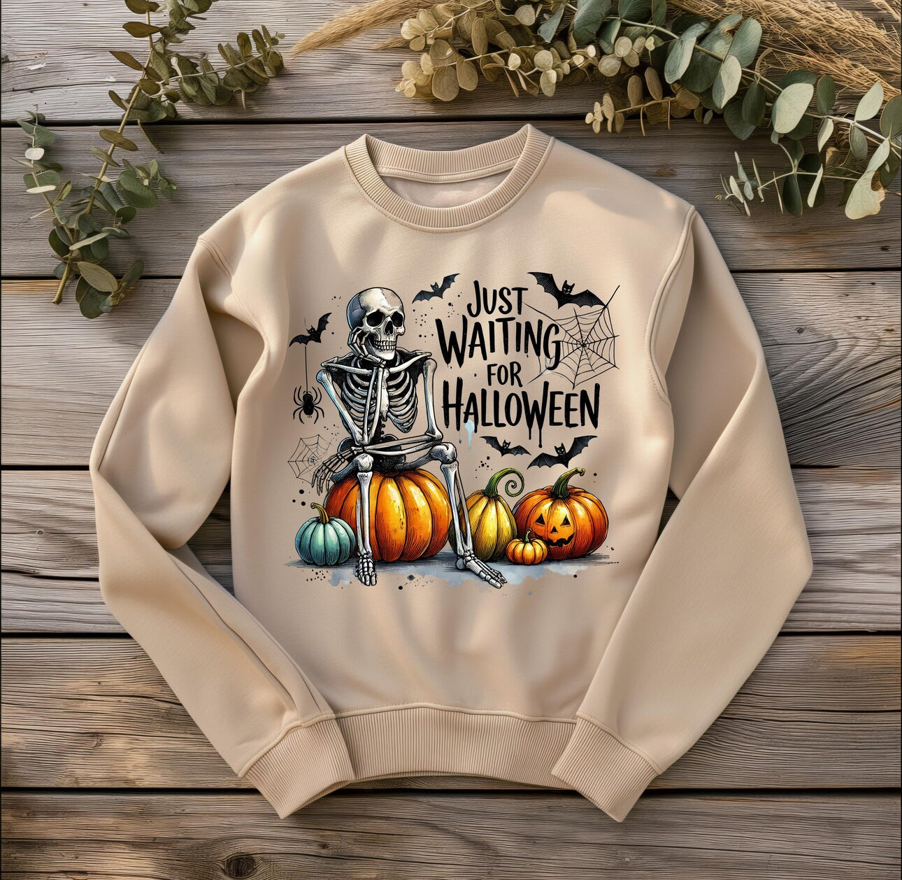 Just Waiting for Halloween - Short Sleeve Tee, Long Sleeve Tee, Sweatshirt