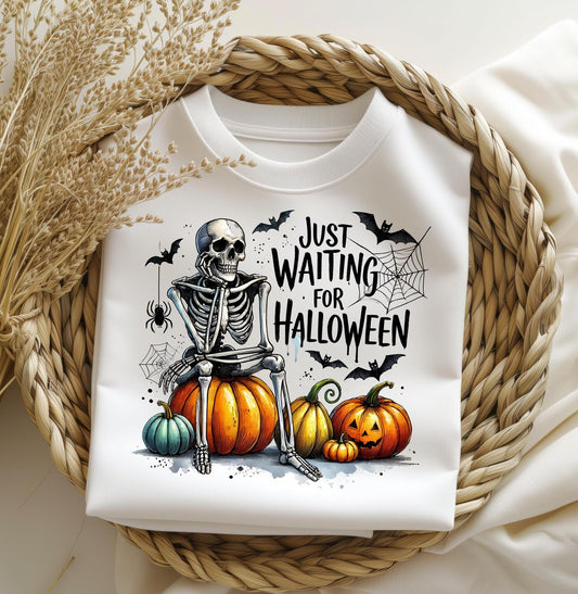 Just Waiting for Halloween - Short Sleeve Tee, Long Sleeve Tee, Sweatshirt