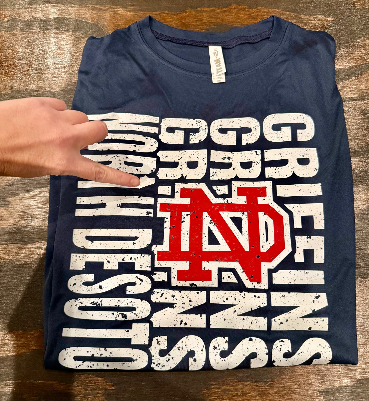 North Desoto Griffins Navy Dri Fit Tee Ready for Pickup/RTS