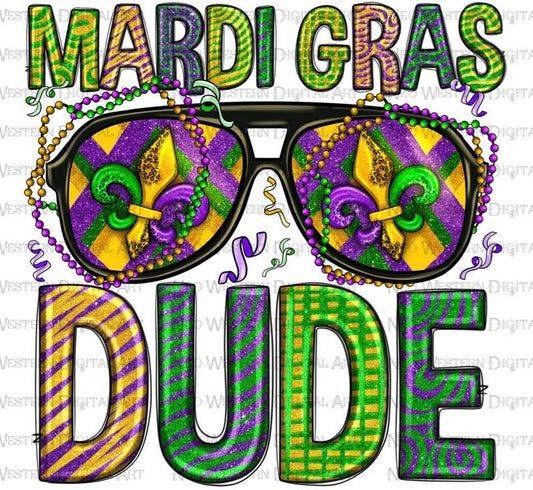 Mardi Gras Design 030 - DTF Transfer