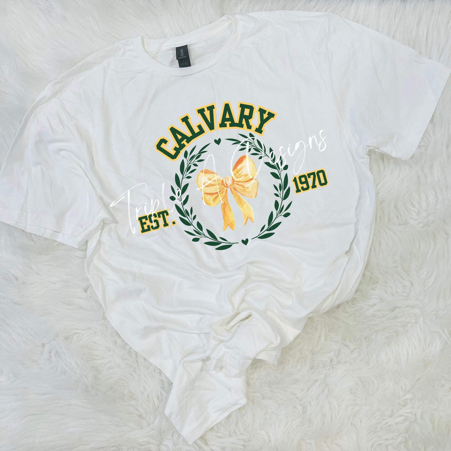 Calvary Cavaliers Established 1970 -Short Sleeve Tee