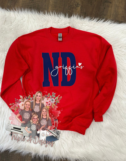 North Desoto Griffins Design 013 - DTF Transfer