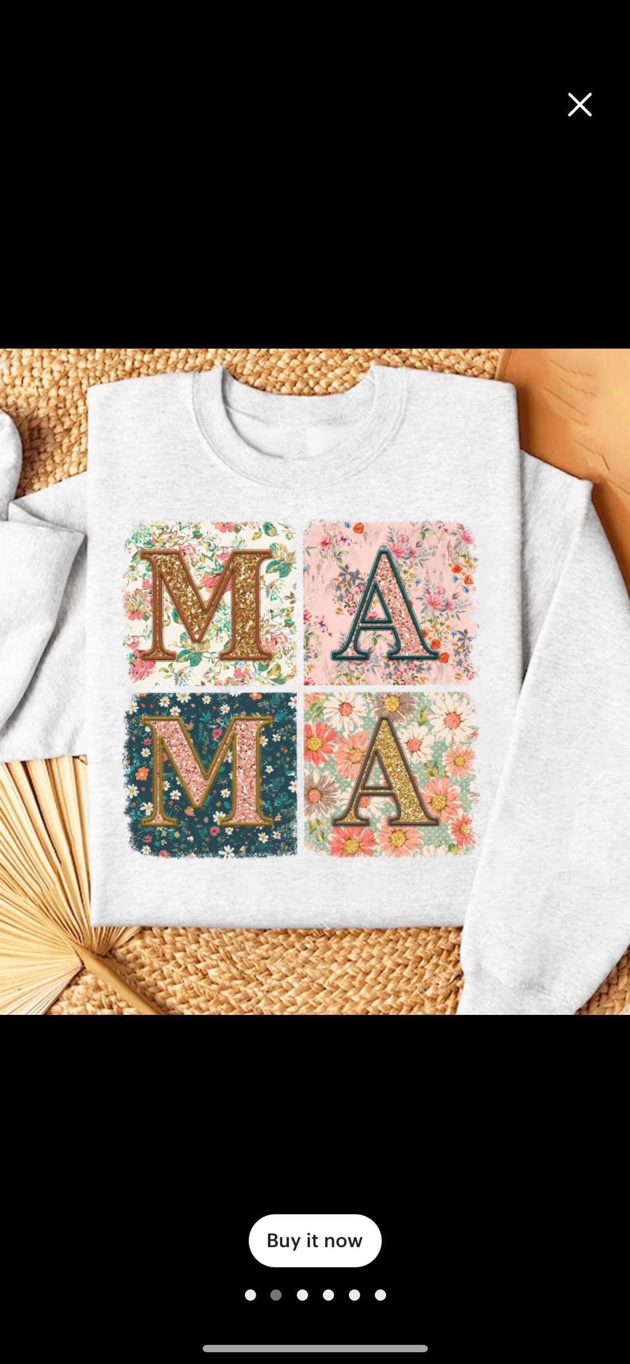 Floral Print MAMA - Adult Short Sleeve Tee, Long Sleeve, Sweatshirt