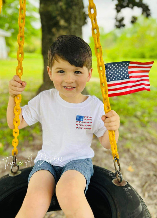 American Flag Gods Country - Toddler & Youth