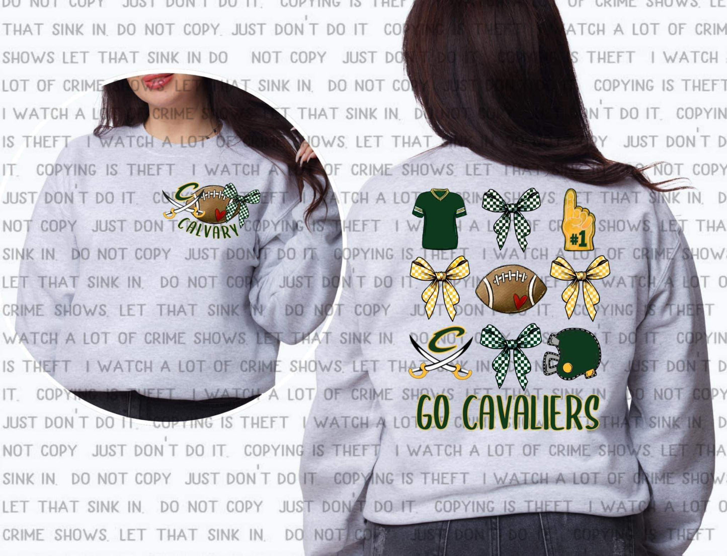 Calvary Cavaliers Design 037 -Short Sleeve Tee, Sweatshirt