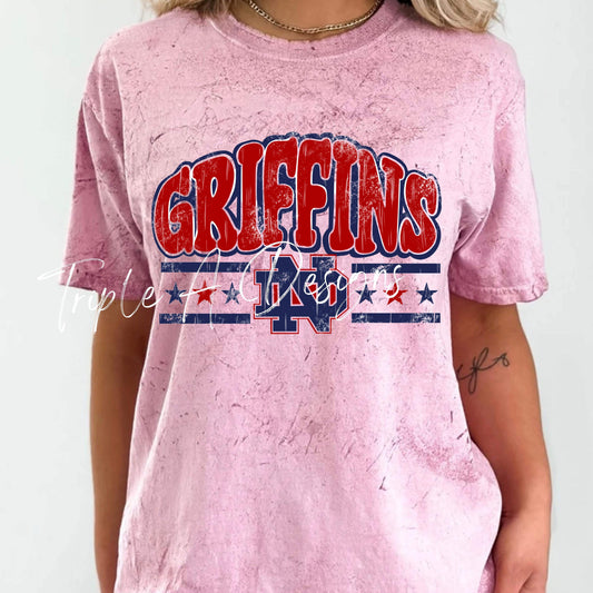 North Desoto Griffins Design 083 - Comfort Colors Colorblast Short Sleeve Tee