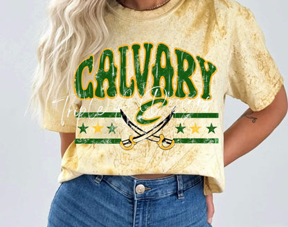 Calvary Cavaliers Design 038 - Comfort Colors Colorblast Short Sleeve Tee