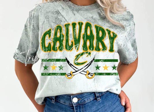 Calvary Cavaliers Design 038 - Comfort Colors Colorblast Short Sleeve Tee