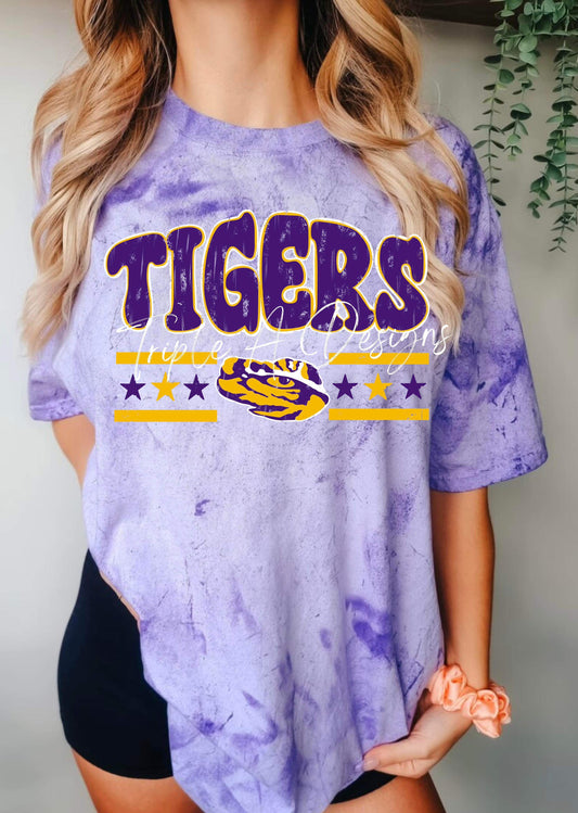 Logansport Tigers Design 01 - Adult Comfort Colors Colorblast Short Sleeve Tee