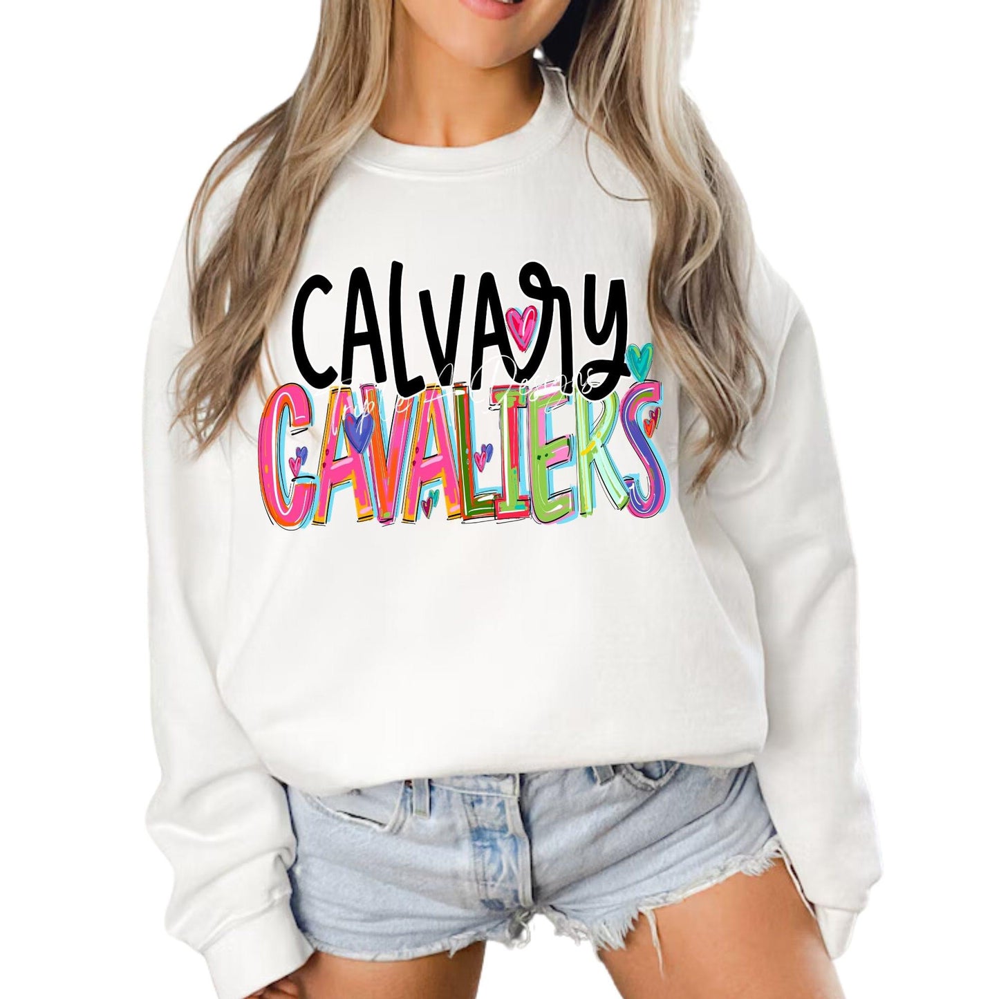 Calvary Cavaliers Cherry Design-Short Sleeve Tee, Long Sleeve Tee, Sweatshirt, Hoodie