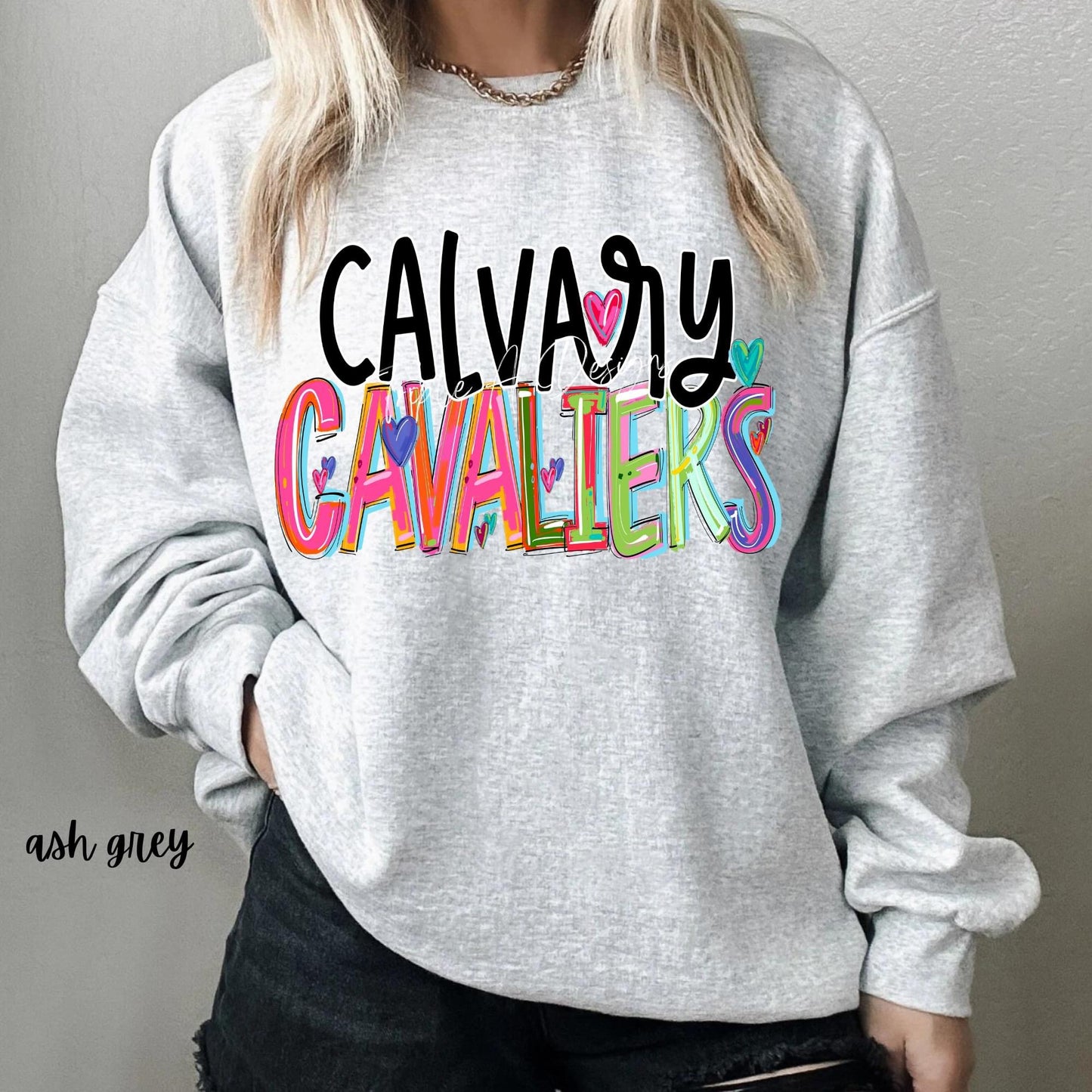 Calvary Cavaliers Cherry Design-Short Sleeve Tee, Long Sleeve Tee, Sweatshirt, Hoodie