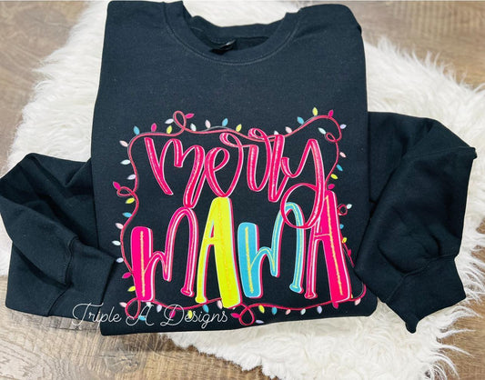 Merry Mama - Tee, Long Sleeve Tee, Sweatshirt