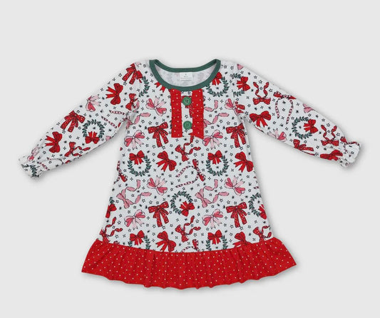 Christmas Bow Pajamas